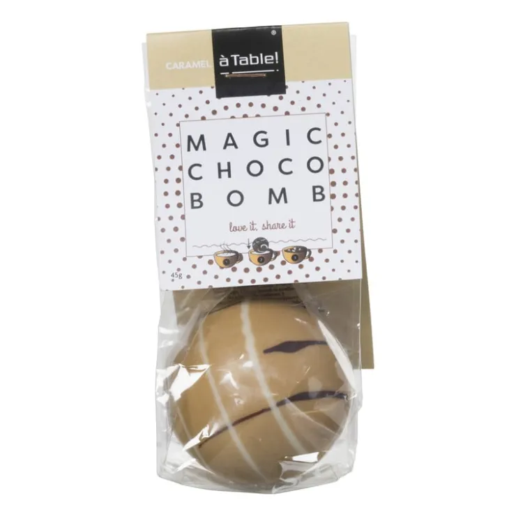 Xenos Magic choco bom - karamel - 45 gram- Chocolademelk|Kerstcadeaus