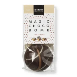 Xenos Magic chocobom - chocolade puur - 45 gram- Chocolademelk|Kerstcadeaus