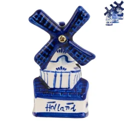 Xenos Magneet Hollandse molen - diverse varianten - blauw/wit- Holland Souvenirs