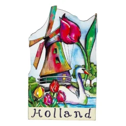 Xenos Magneet Hollandse molen - diverse varianten -multikleur- Holland Souvenirs
