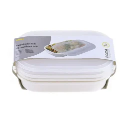Xenos Magnetronschaal rechthoek - 800 ml - set van 3- Magnetrondozen