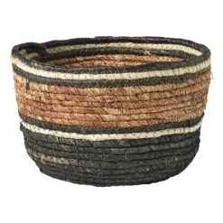 Xenos Mand gestreept - bruin/rood - ø23x15 cm- Manden|Manden