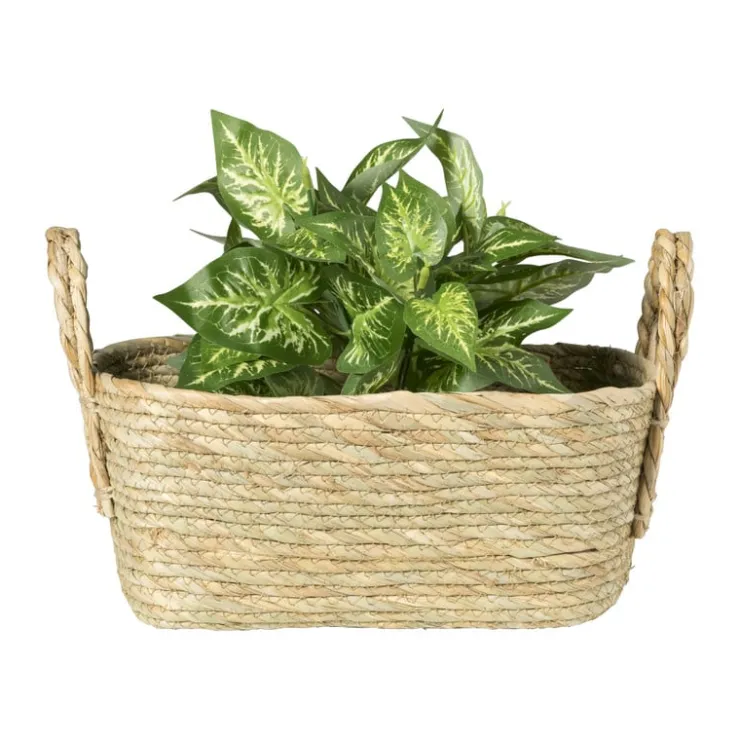 Xenos Mand Basix rechthoek - 13x30x23 cm - naturel- Manden|Manden
