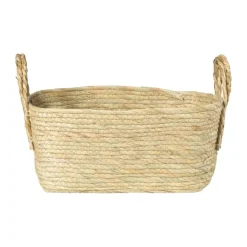 Xenos Mand Basix rechthoek - 16x35x25 cm - naturel- Manden|Manden