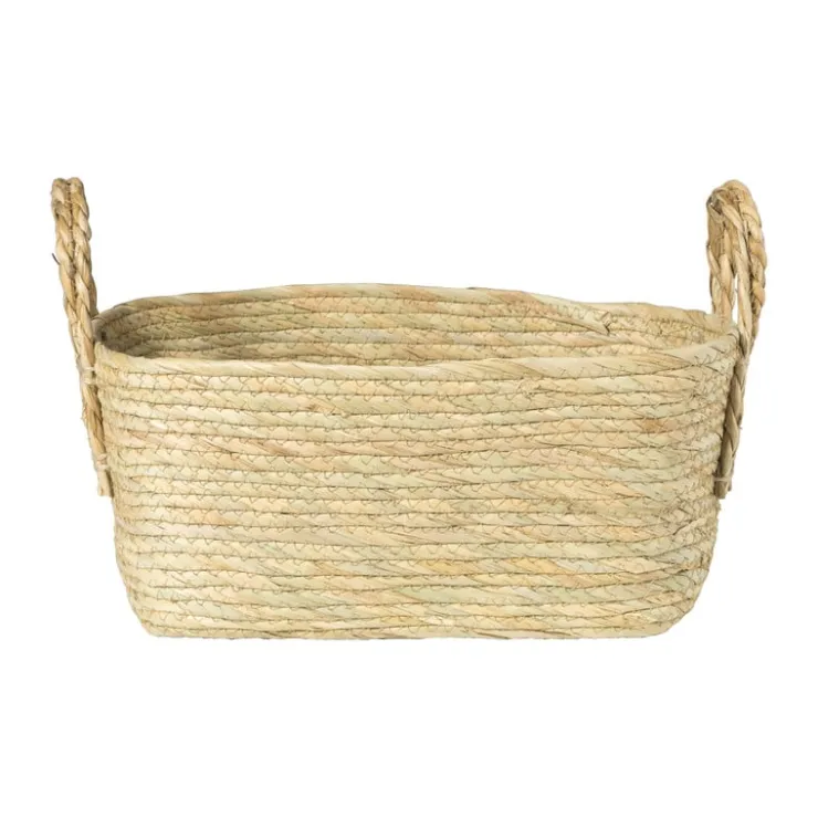Xenos Mand Basix rechthoek - 16x35x25 cm - naturel- Manden|Manden