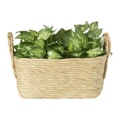 Xenos Mand Basix rechthoek - 16x35x25 cm - naturel- Manden|Manden