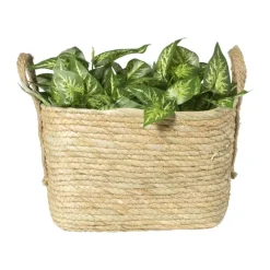 Xenos Mand Basix vierkant - 30x30x30 cm - naturel- Manden|Manden