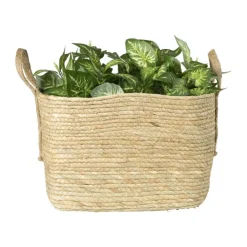 Xenos Mand Basix vierkant - 34x34x34 cm - naturel- Manden|Manden