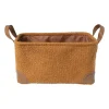 Xenos Mand boucle - bruin - 17x33x23 cm- Manden|Manden