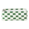 Xenos Mand checks klein - groen/wit - 11x30x20 cm- Manden|Manden