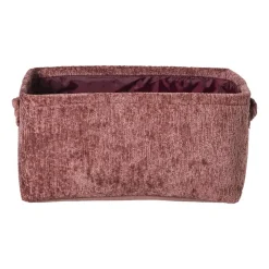 Xenos Mand chenille - rood - 33x23x16 cm- Manden|Manden