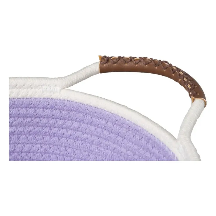 Xenos Mand colors laag - lila/wit - ø27x9 cm- Manden|Manden