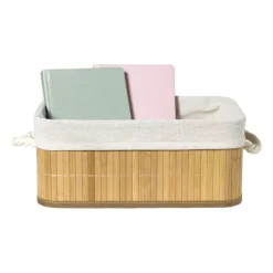 Xenos Mand levi met deksel - 34,5x24x14 cm- Manden|Manden