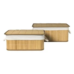 Xenos Mand levi met deksel - 40x29x16 cm- Manden|Manden