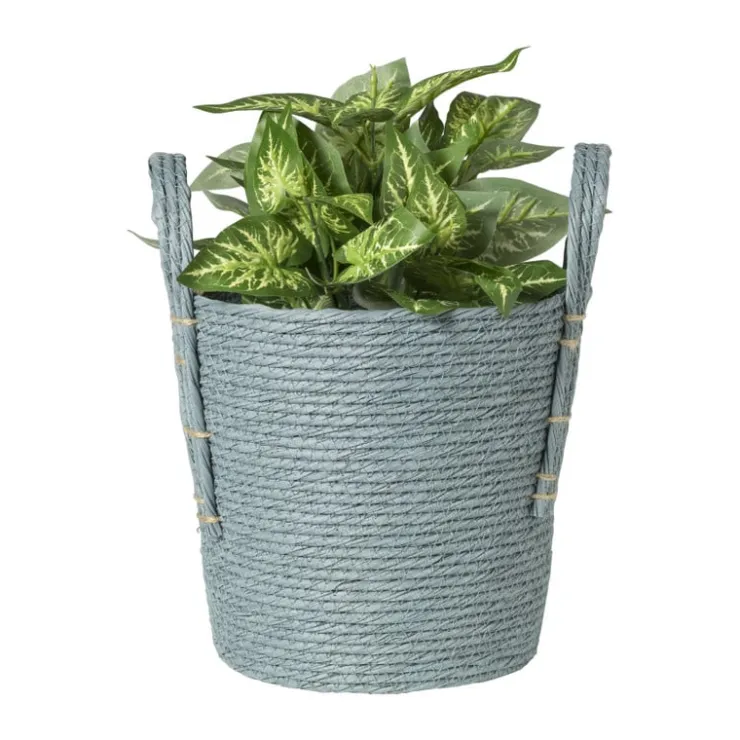Xenos Mand Lotte - ø22x23 cm - blauw- Manden|Manden