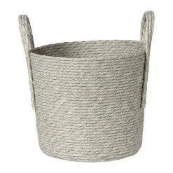 Xenos Mand Lotte - ø25x28 cm - grijs- Manden|Manden