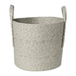 Xenos Mand Lotte - ø28x33 cm - grijs- Manden|Manden