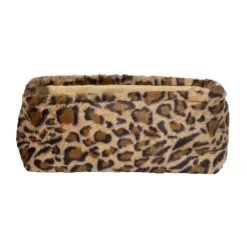 Xenos Mand luipaard - 15x36x26 cm - bruin/beige- Manden|Manden
