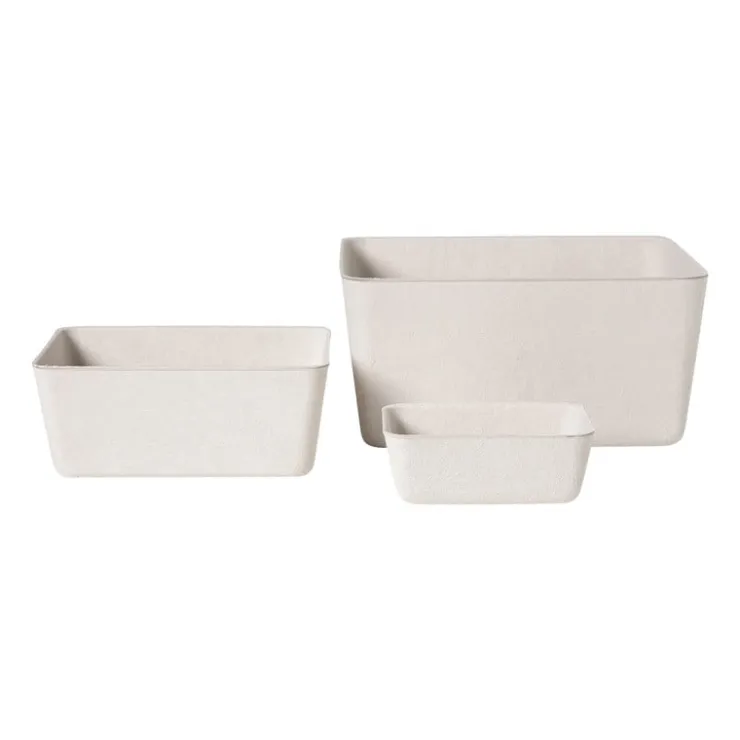 Xenos Mand vilt - wit - 9x22x16 cm- Manden|Manden
