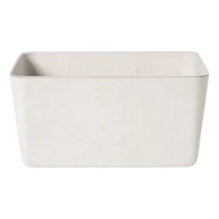 Xenos Mand vilt groot - wit - 14x29x23 cm- Manden|Manden