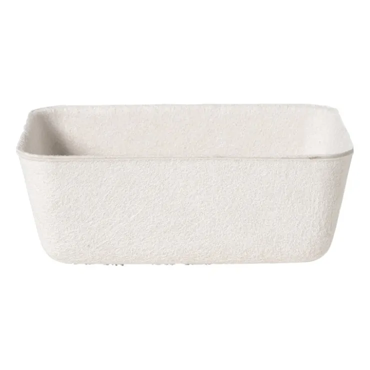 Xenos Mand vilt klein - wit - 5.5x15x10 cm- Manden|Manden