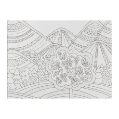 Xenos Mandala landscape - kleuren op nummer- Kleurboeken|Kerstcadeaus