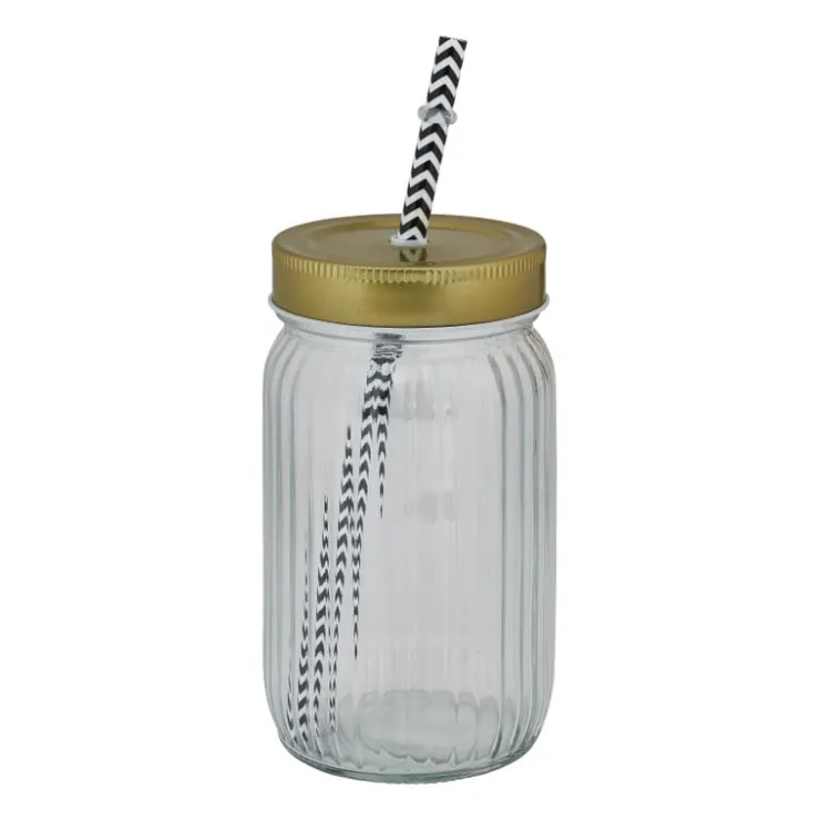 Xenos Mason jar goud - 450 ml- Mason Jars