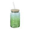 Xenos Mason jar iriserend - groen - ø7.5x14 cm- Mason Jars