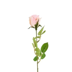 Xenos Mercedes roos - roze - 49 cm- Kunstbloemen