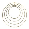 Xenos Metalen deco ringen - goud - set van 4- Knutselspullen|Knutselpakketten