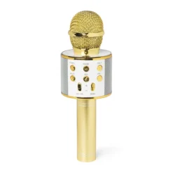 Xenos Microfoon karaoke - diverse kleuren - ø7x22.5 cm- Spellen|Kerstcadeaus