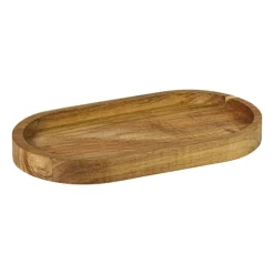 Xenos Mini dienblad acacia - bruin - 20x11 cm- Dienbladen|Kerst Bakken