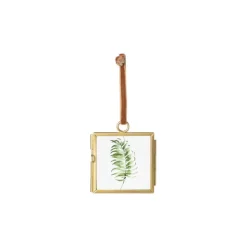 Xenos Mini fotolijstje hangend - goud - 6x6 cm- Wandhangers|Fotolijsten