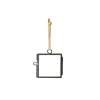 Xenos Mini fotolijstje hangend - zwart - 6x6 cm- Wandhangers|Fotolijsten