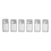 Xenos Mini glazenflesjes - 9 ml - set van 6- Voorraadpotten