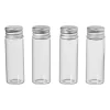 Xenos Mini glazenflesjes - 4x16 ml - set van 4- Voorraadpotten