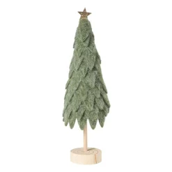 Xenos Mini kerstboom - groen - ø11x40 cm- Kleine Kerstbomen|Kerstfiguren