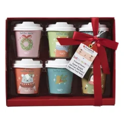 Xenos Mini koffie smaken mix - set van 6- Kerstcadeaus