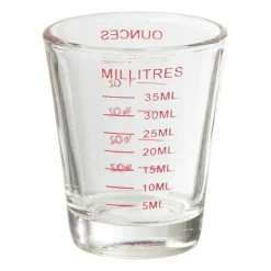 Xenos Mini maatbeker - glas - 30 ml- Keukengerei