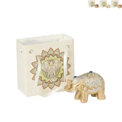 Xenos Mini olifant in tasje - diverse kleuren - 3 cm- Decoratieve Beelden