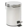 Xenos Mini pedaalemmer - 3 liter - zilver- Pedaalemmers