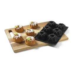 Xenos Mini tulband bakvorm - siliconen - 3.5x29x17 cm- Bakvormen|Kerst Bakken