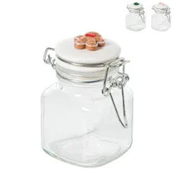 Xenos Mini weckpot kerst - transparant - 90 ml - diverse varianten- Voorraadpotten|Kerstcadeaus