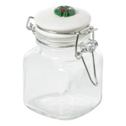 Xenos Mini weckpot kerst - transparant - 90 ml - diverse varianten- Voorraadpotten|Kerstcadeaus