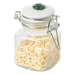 Xenos Mini weckpot kerst - transparant - 90 ml - diverse varianten- Voorraadpotten|Kerstcadeaus