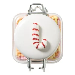 Xenos Mini weckpot kerst - transparant - 90 ml - diverse varianten- Voorraadpotten|Kerstcadeaus