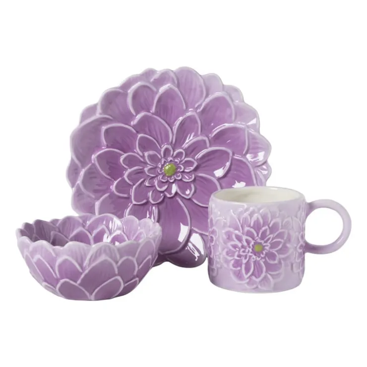 Xenos Mok bloem - lila - 225 ml- Mokken
