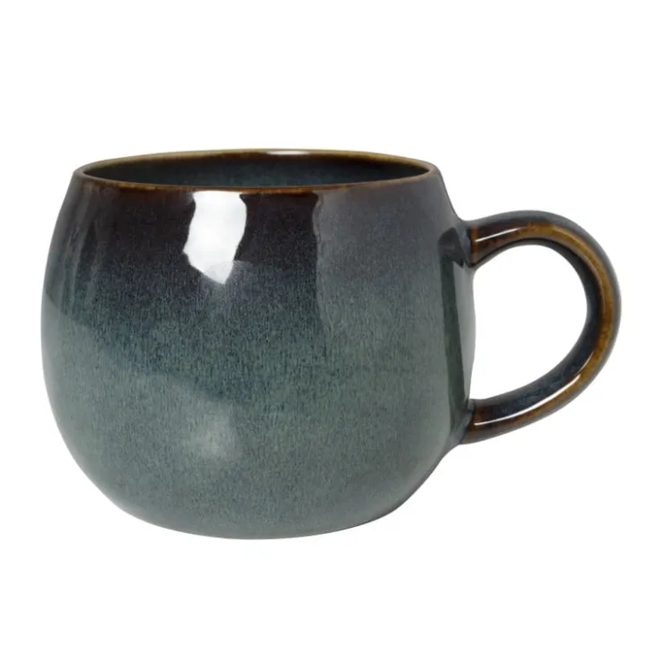 Xenos Mok bol reactive glaze - blauw - 480 ml- Mokken