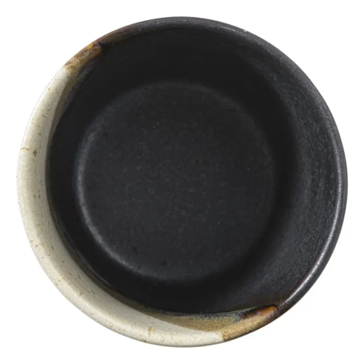 Xenos Mok cortado klein - beige/zwart - 260 ml- Mokken