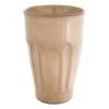 Xenos Mok facet - beige - 360 ml- Mokken